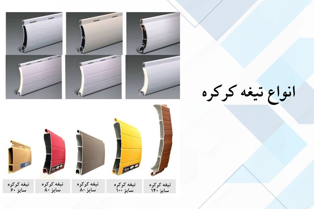 انواع تیغه کرکره برقی در بازار