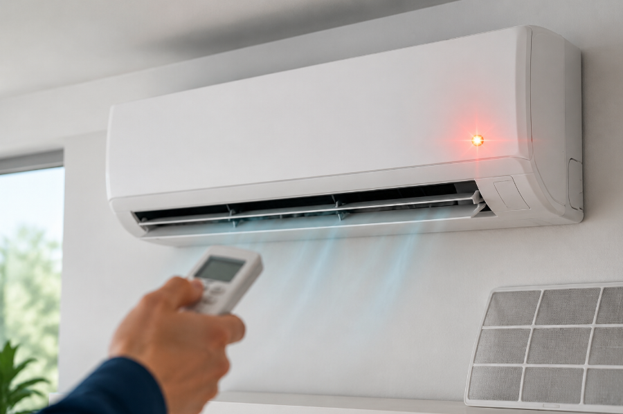علت چشمک زدن چراغ کولر گازی میتسوبیشی